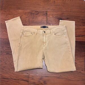 Ralph Lauren Sport Women’s Mustard/Gold Jeans Size 32 Slim Fit